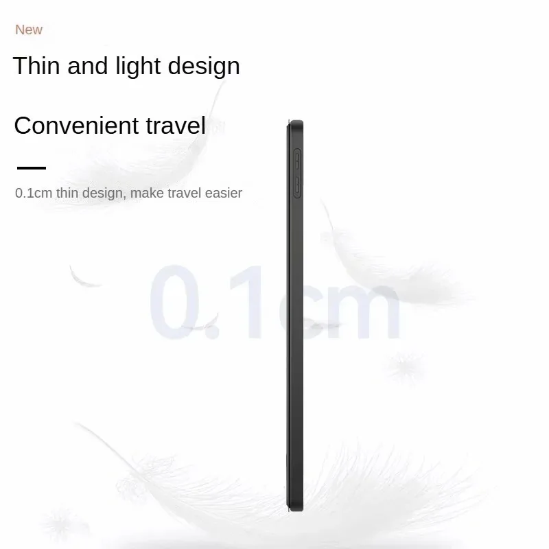 Sleek Magnetic Folding Stand Tablet Case with PU TPU Back