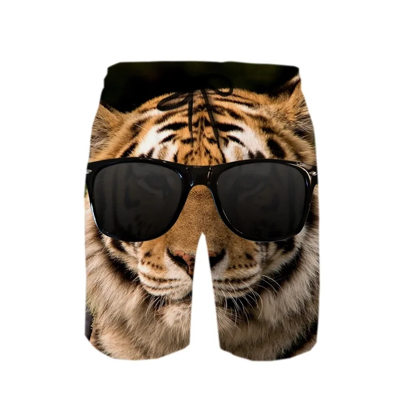 

Tiger 3D Printed Men's Short Pants Fashion Loose Hawaii Beach Shorts Unisex Cool Swim Trunks Casual Summer Street Women Shorts