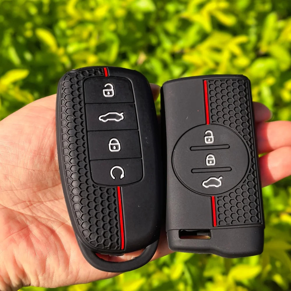 Soft Silicone Key Fob Case Cover and Holder - Protective Accessories