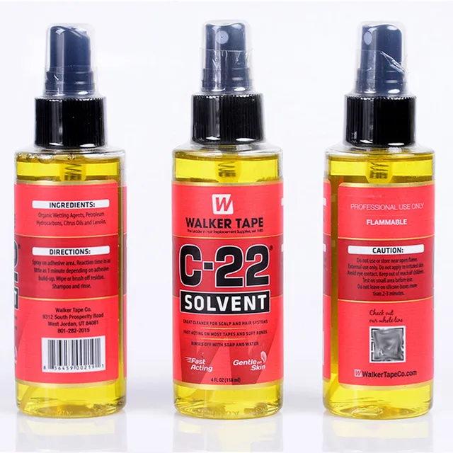 4 FL OZ 118ml Walker Tape C-22 Solvent Remover Great Cleaner For Scalp And Hair Systems Fast Acting on Most Tapes 3