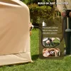 Large Inflatable Camping Tent,with Pump, Waterproof Windproof, Family Tent with Balcony, and Chimney Opening,Outdoor Party Tent 6