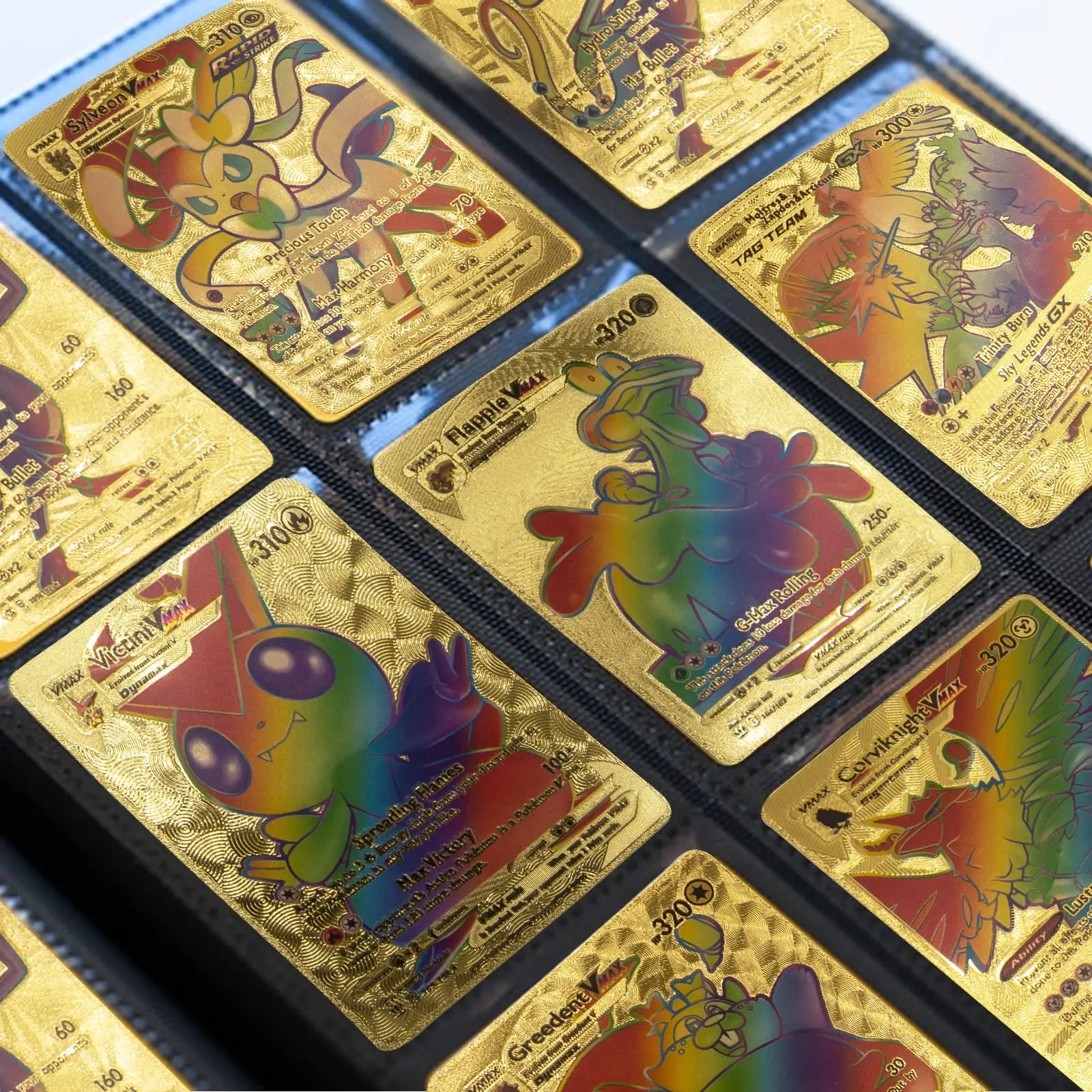 Pokemon 55 Pcs Rainbow Rare Card Vmax Packs Tcg Gold Silver Black Foil  Assorted Cards For Kids And Adults Best Gift Collectors - Game Collection  Cards - AliExpress