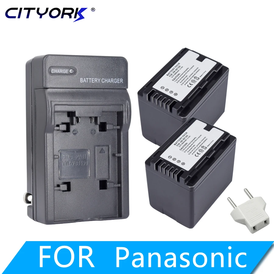 Cityork Vw-Vbt380 Vbt380 Batteria Vw-Vbt190 3900Mah Per Panasonic Hc-V201, Hc-V250,Hc-V260, Hc-V110, Hc-V130, Hc-V160, Hc-V180