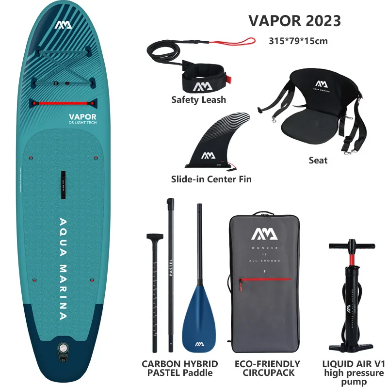 サーフィン・ボディボード AQUA MARINA FLOW 9.9 2023 AQUA MARINA surfboard 315*79*15cm sup pad VAPOR