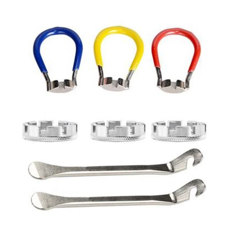 

8 Pcs Bicycle Spoke Wrench Cycling Tools Kit Bike Spoke Wrench Bike Wheel Spokes Rim Tool For Repairing Bicycle Wheels