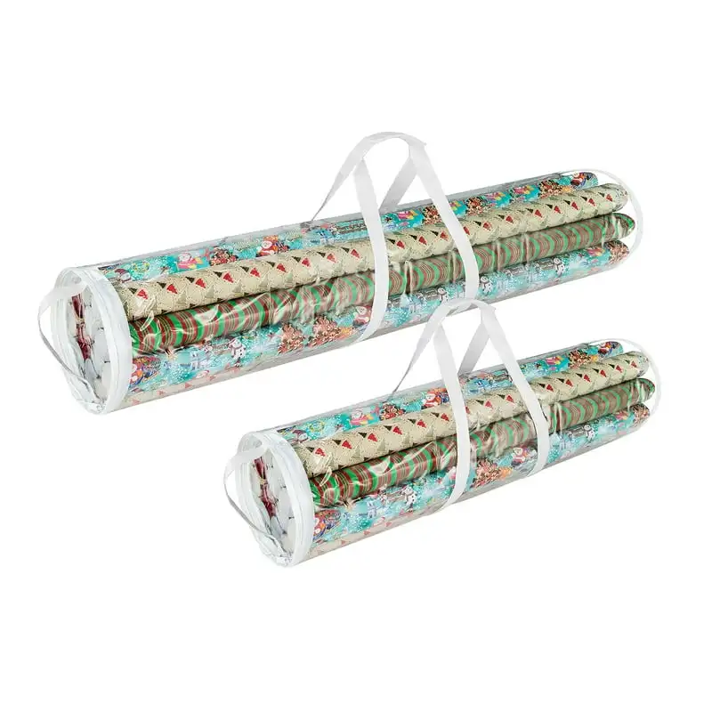 

of 2 Wrapping Paper Storage Holders for 20 Rolls of Gift Wrap Seed paper Scrapbooking materiales скрапбукинг Stickers