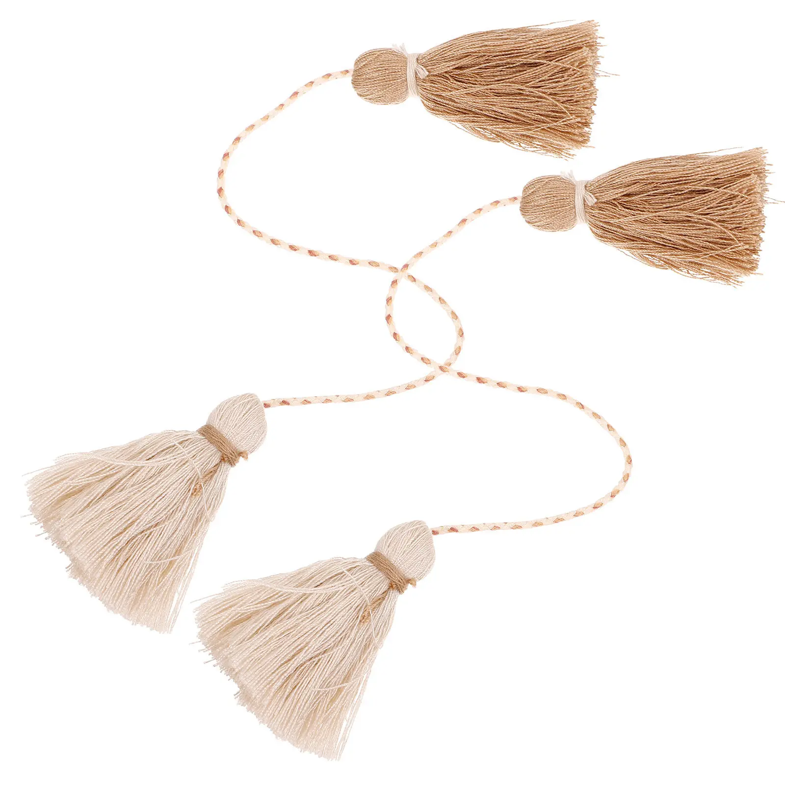 2Pcs Tassels 장식 흐름 디자인 면사 커튼 베개 담요 식탁보 DIY 액세서리 공예 홈