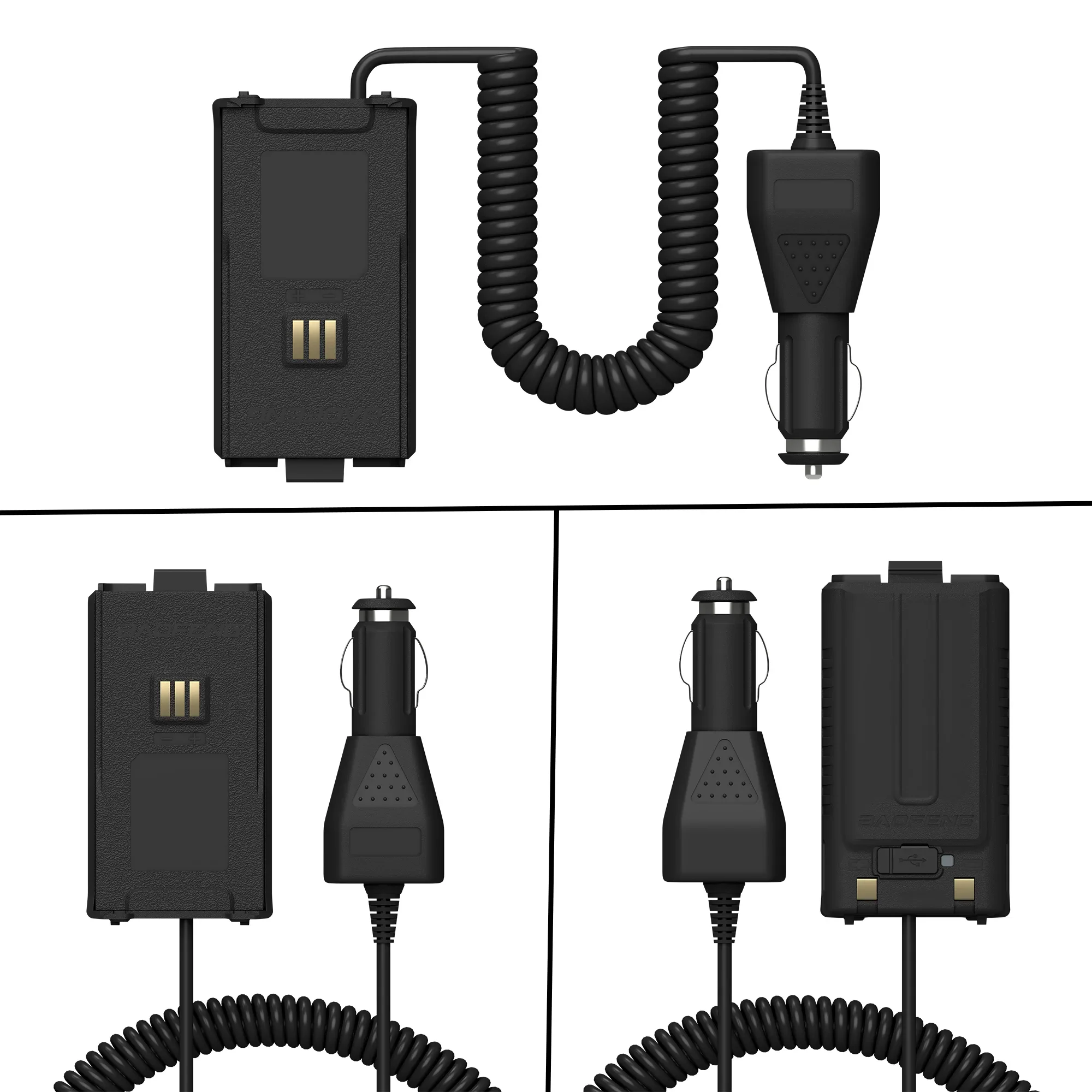 UV-5RH Pro GPS Battery Eliminator Car Charger 12-24V for GM-5RH GMRS AR-5RM K5Pl