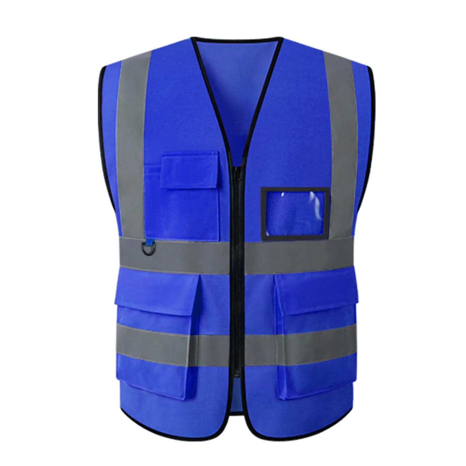 Traffic Clothing Work Clothes Safety Vest Reflective High Visibility Class Vest with Reflective Strips and Pockets