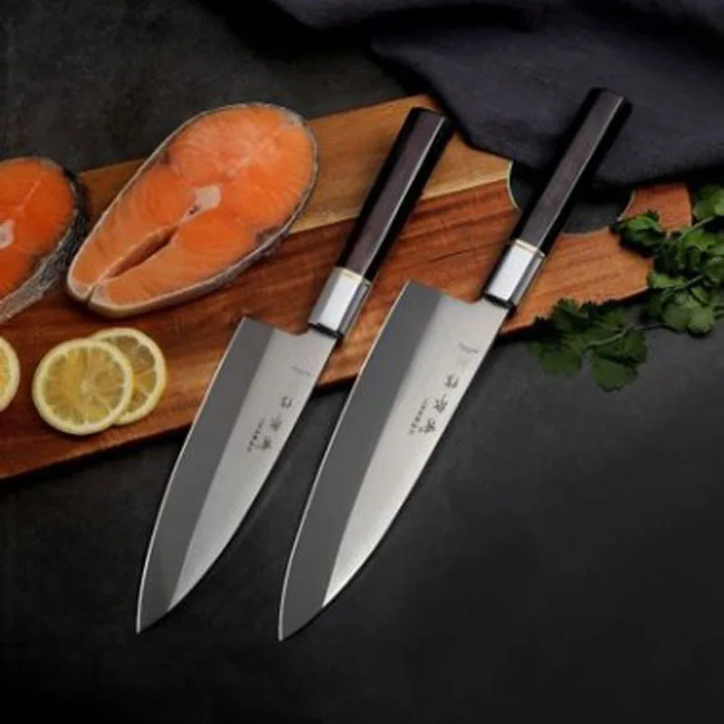 

Japanese Luxurious Professional Deba Knife Fish Knife Sashimi Sushi Salmon Beef Knife Cooking Cleaver Knive Slicing Knives