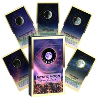Mystic Moon Oracle Cards For Family Party High Quality Fortune Telling Divination Keywords Meaning Cards Deck Board Game 1
