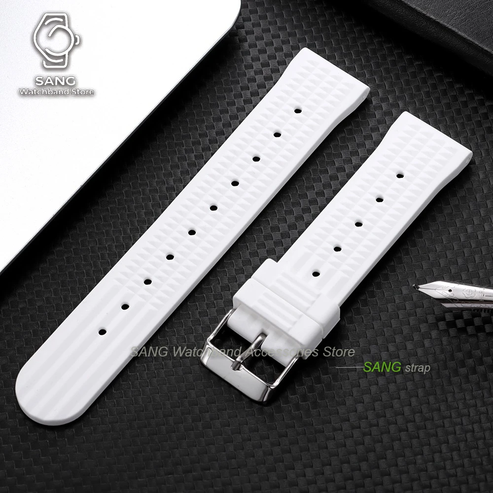 Premium Silicone Waterproof Watch Strap - Soft Rubber Sport Replacement Wristband