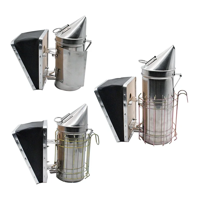 1 PCS Stainless Steel Smoke sprayer Bee Smoker Apiculture Beekeeper Dedicated Smoked Bee Beekeeping Equipment Beehive Smoker