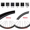 700C SL 36T Ratchet Wave carbon Wheelset 3540/4045/4550mm deep 31mm wide Rim center lock 24Hole Hub Flat Spokes Gravel wheelset 5