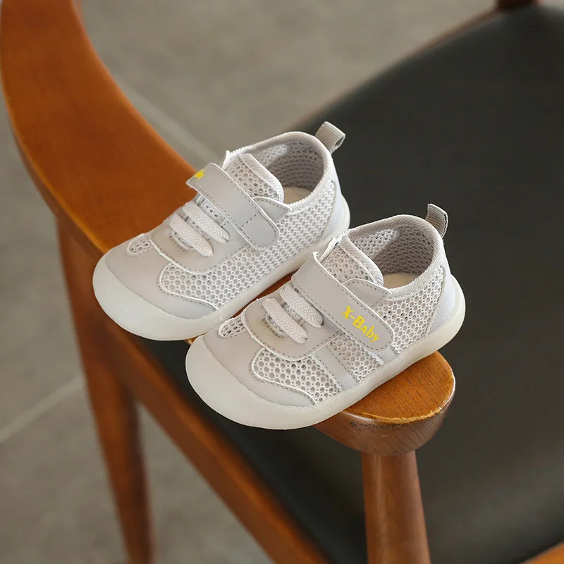 Baby Boys Girls Summer Breathable Soft Bottom Casual Shoes through the Mesh Non-slip Wear-resistant Toddler Shoes 3