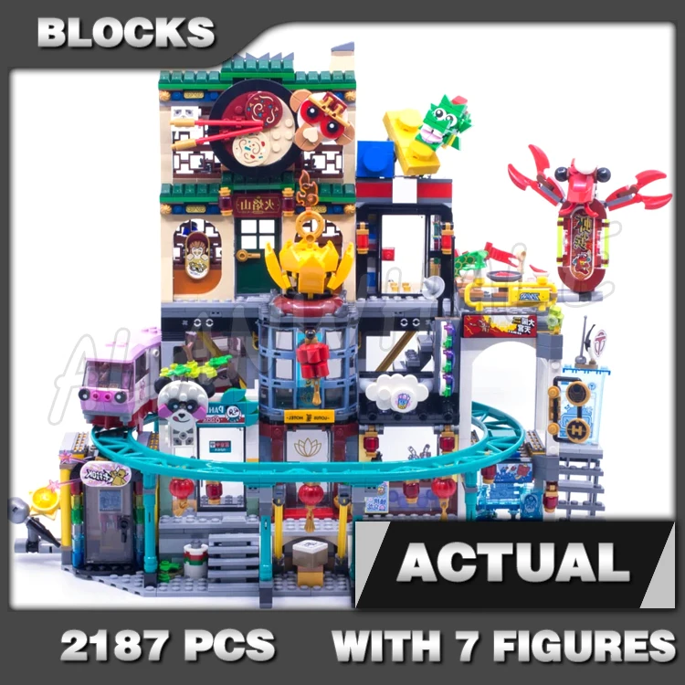 2187 шт., Детский конструктор «Лотос-таверна»