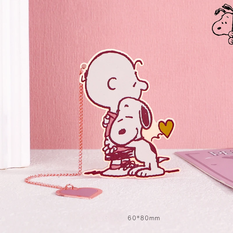 thumbnail image 1 of Marcapáginas de metal de Snoopy y Peanuts, figura de anime de Charlie Brown, coleccionable de metal, lindo juguete de papelería, regalo de cumpleaños y Navidad para niños, 1 of 5