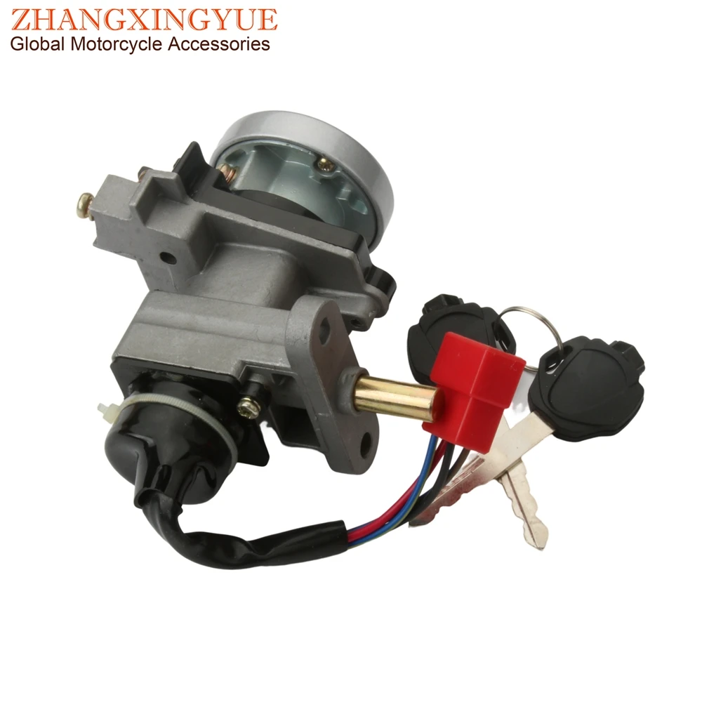 WOOSTAR 4 Wire Ignition Key Switch For Yamaha Zuma 50cc 125cc 150cc Scooters