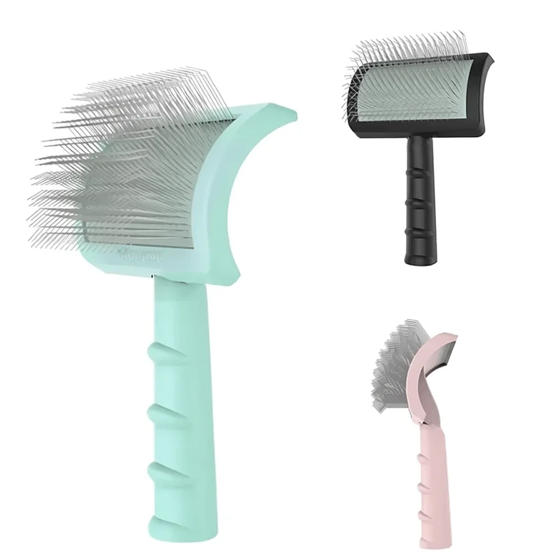 Dog Grooming Comb Shedding Hair Remove Needle Brush Slicker Massage