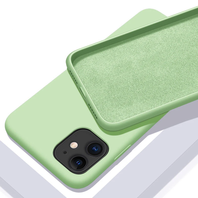 Luxus Flüssigsilikonhülle für iPhone 15 14 13 12 11 Pro Max, weiche Hülle für iPhone 13 Mini X XR XS MAX 8 7 Plus, stoßfeste Schutzhülle – Detail 11