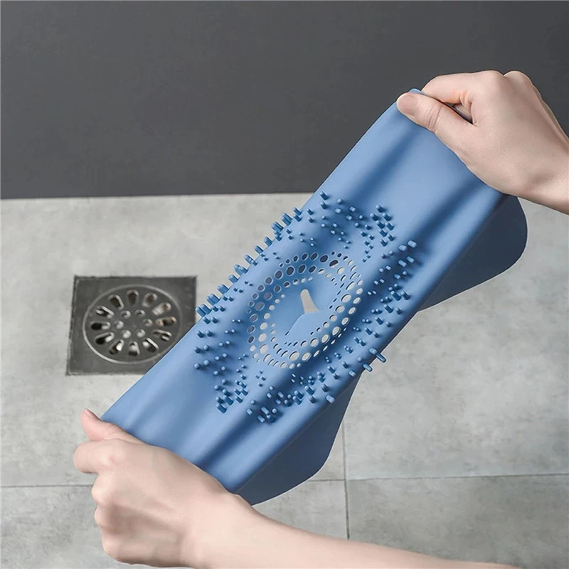 Dradorant Pad Anti Clogging Hair Catcher Stopper Bathroom Accessories Cover Sink Filter Silicone Deo Floor