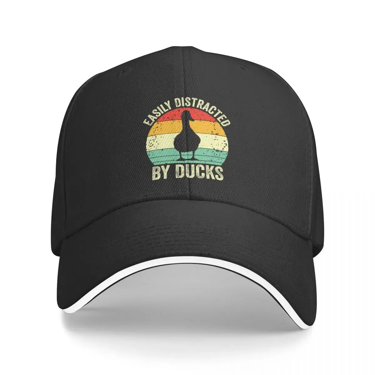 

Easily Distracted by Ducks, Gift for Duck Lover Funny Ducks Pet Animal Vintage Baseball Cap New In Hat Men's Hats Women's