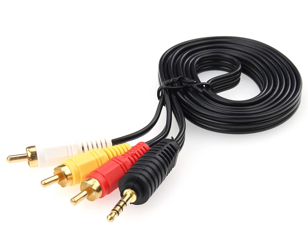 3.5mm Av Jack 3 Rca Audio Video Cable - 3.5mm Jack Plug Rca Cable 3.5 Aux  Male 3 - Aliexpress
