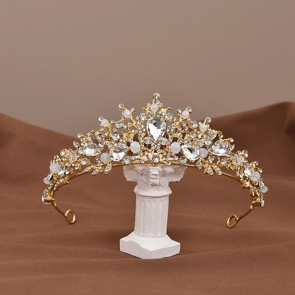 Jewelry Accessories Jewelry Set Hair Accessory Hair Headdress Bridal Headwear Hair Band Crown Children&rsquo;s Crown Hair Accessories Princess Crystal Rhinestone Tiara Headband Birthday Wedding Party Hair Party Accessories