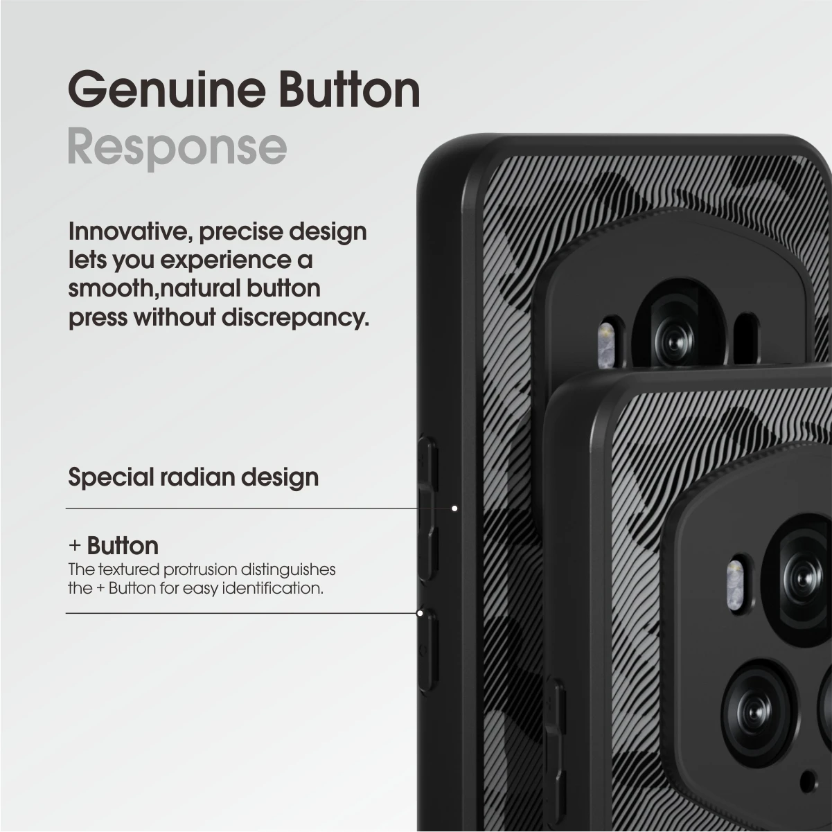 Shockproof Military-Grade Black Camo Phone Case