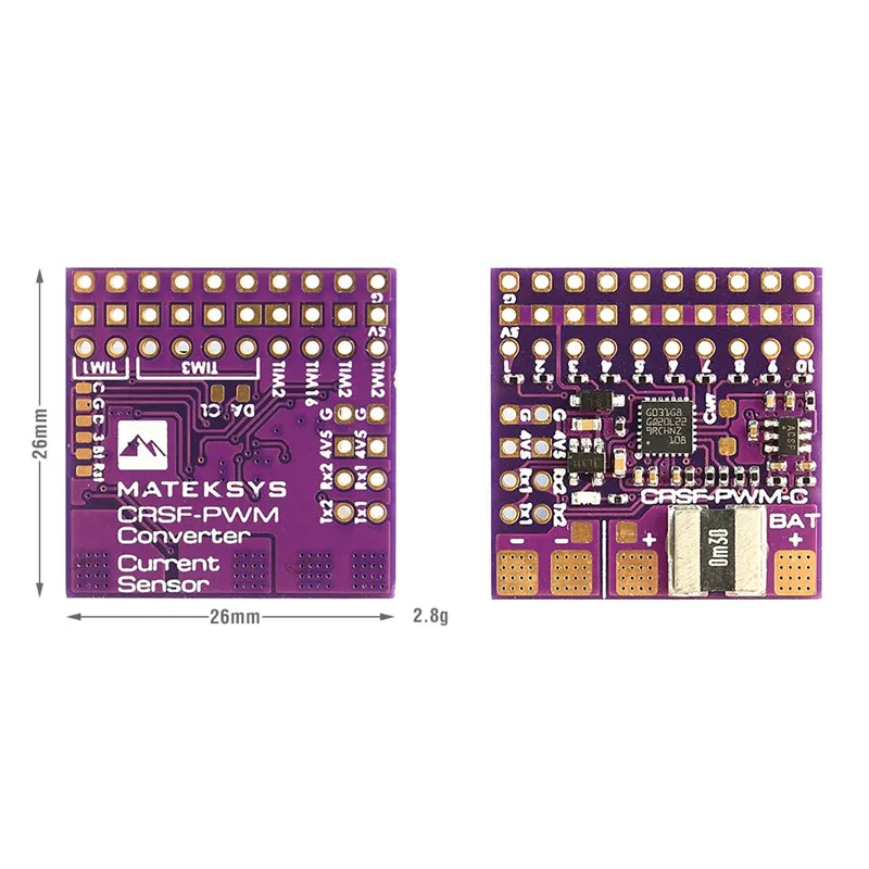 

Конвертер MATEKSYS CRSF в PWM, фотолампы для TBS Crossfire Nano RX SE, детали для самостоятельной сборки