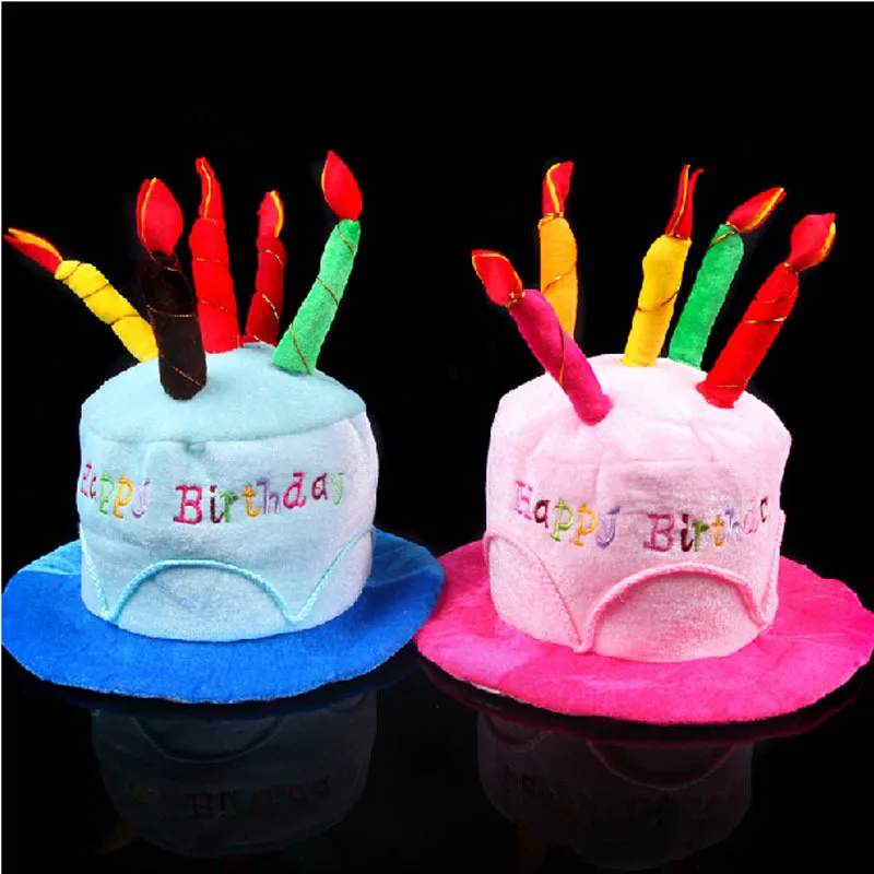 Birthday Cake Candle Hat for Party Kids Adult