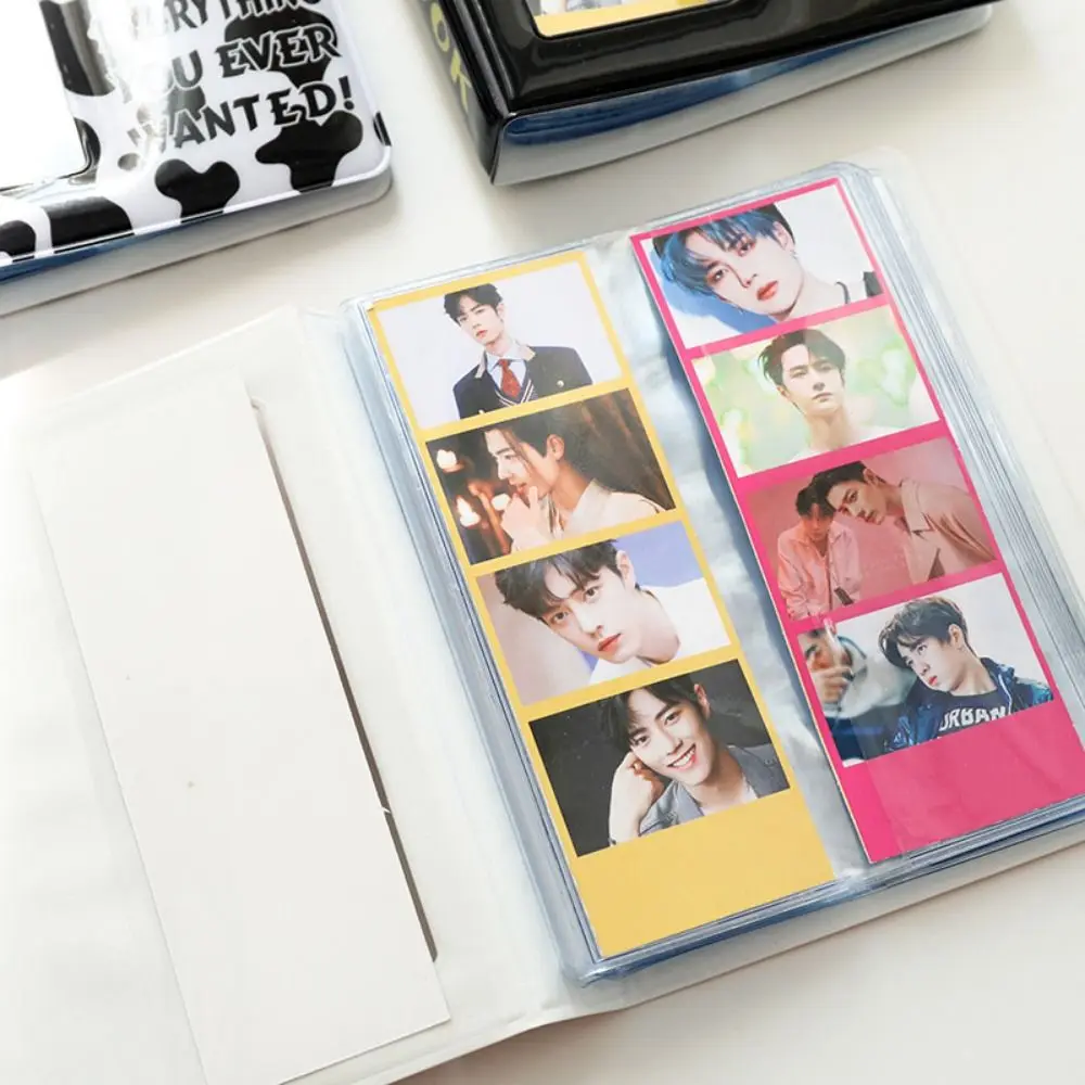 Cute Cartoon 4 Continuous Shooting Albums 64 Pockets Clear Pockets Photo Album Holder with Inner Page PVC