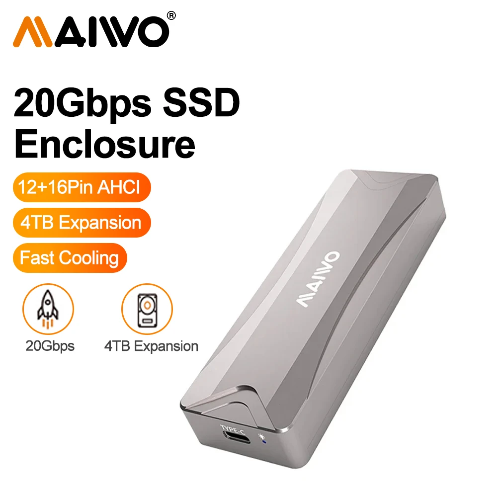 Maiwo Macbook Ssd Enclosure Usb3.2 Gen2 Enclosure Per 12 + 16 Pin Apple Flash Ssds Lettore M.2 Compatibile Con Macbook Pro Mac Pro