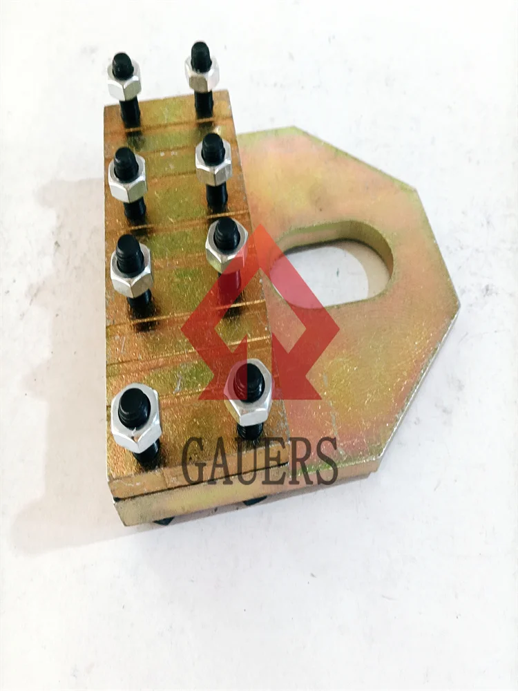 Elevator Rope Clamp device 8 slots 8-13mm Steel Wire Rope double sided anti-slip clamp plate lift spare parts