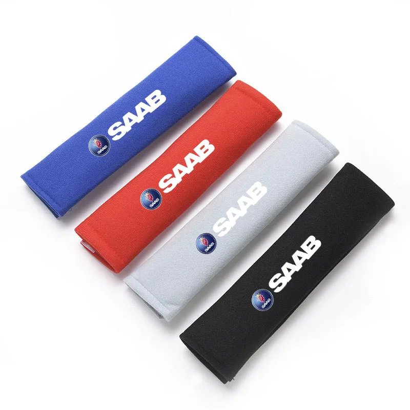 2Pcs Car Safety Belt Shoulder Cover Pad Plush Seat Belt Shoulder for SAAB 91 93 94 95 97 99 900 9000 Auto Interior Accessories car accessories car seat belt accessory safety belt shoulder guard