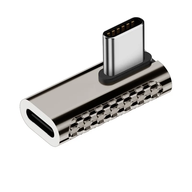 ? 100W USB 4.0 어댑터 엘보우 USB C 타입 C 남성-여성-여성 충전 변환 어댑터 20Gbps 데이터 전송 어댑터