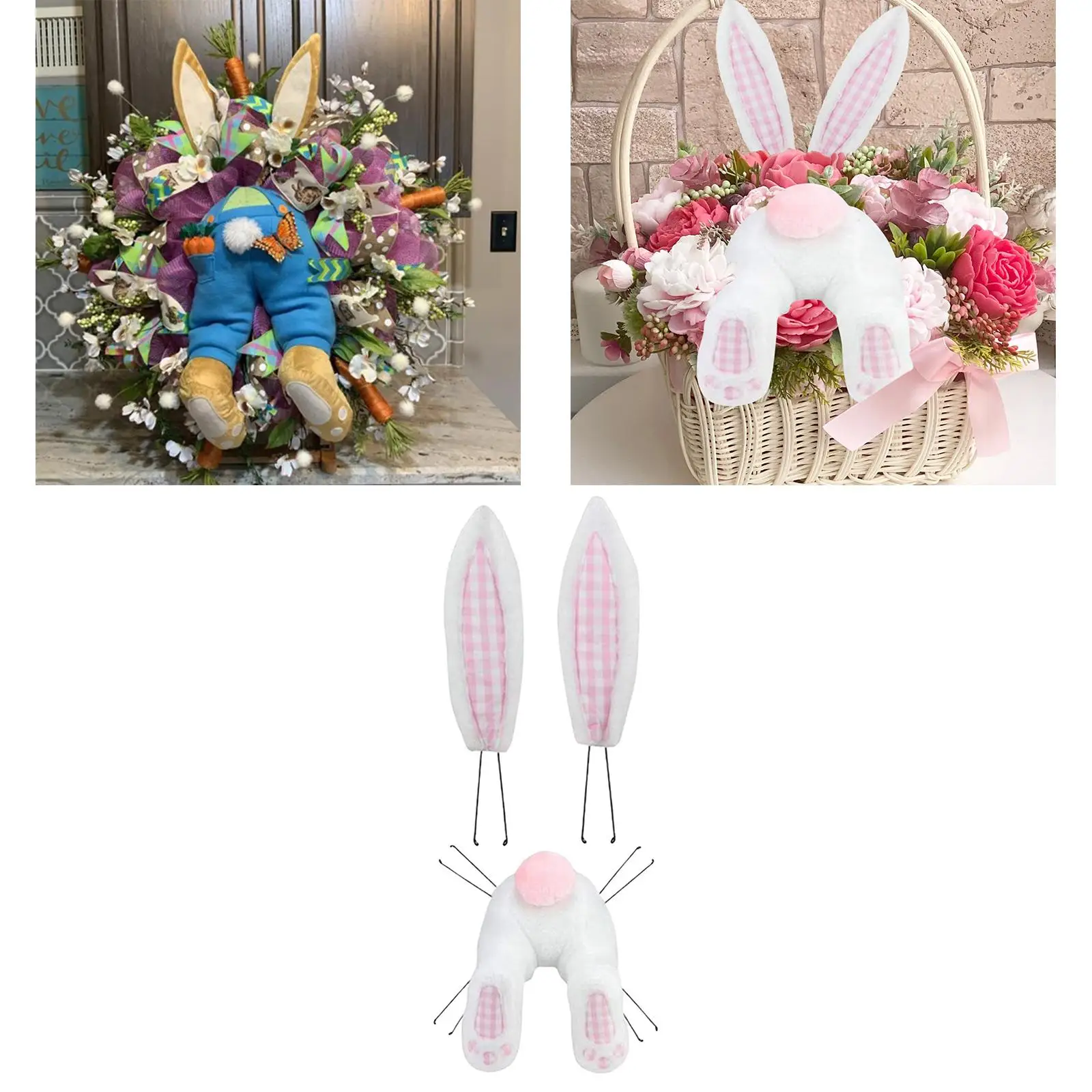 Hanging Easter Wreath Welcome Sign Wreath Attachment for Front