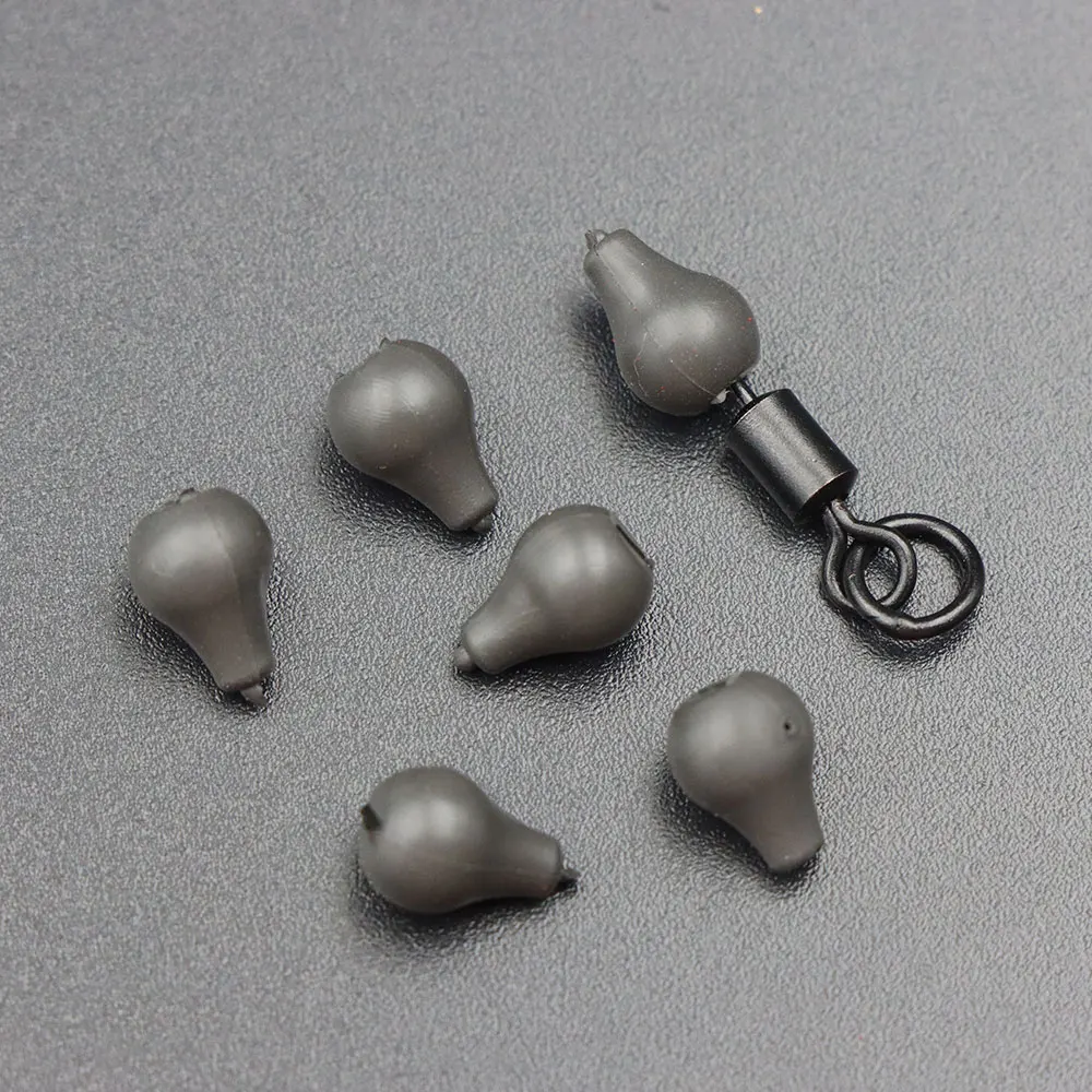 10 stücke Wolfram Perlen Angeln Rig Snap Swivel Zubehör Karpfen Chod Rig Stecker Chod Perlen Für Angeln Hooklink Terminal Tackle – Detail 2
