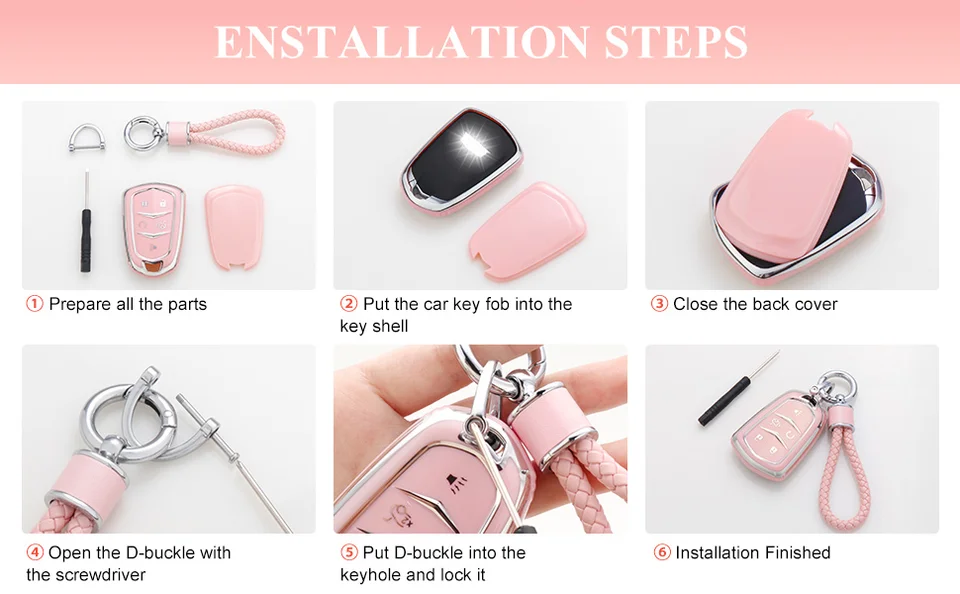 KASER Housse En Cuir Pour Clé Volkswagen VW MK7 3 Boutons Avec Porte