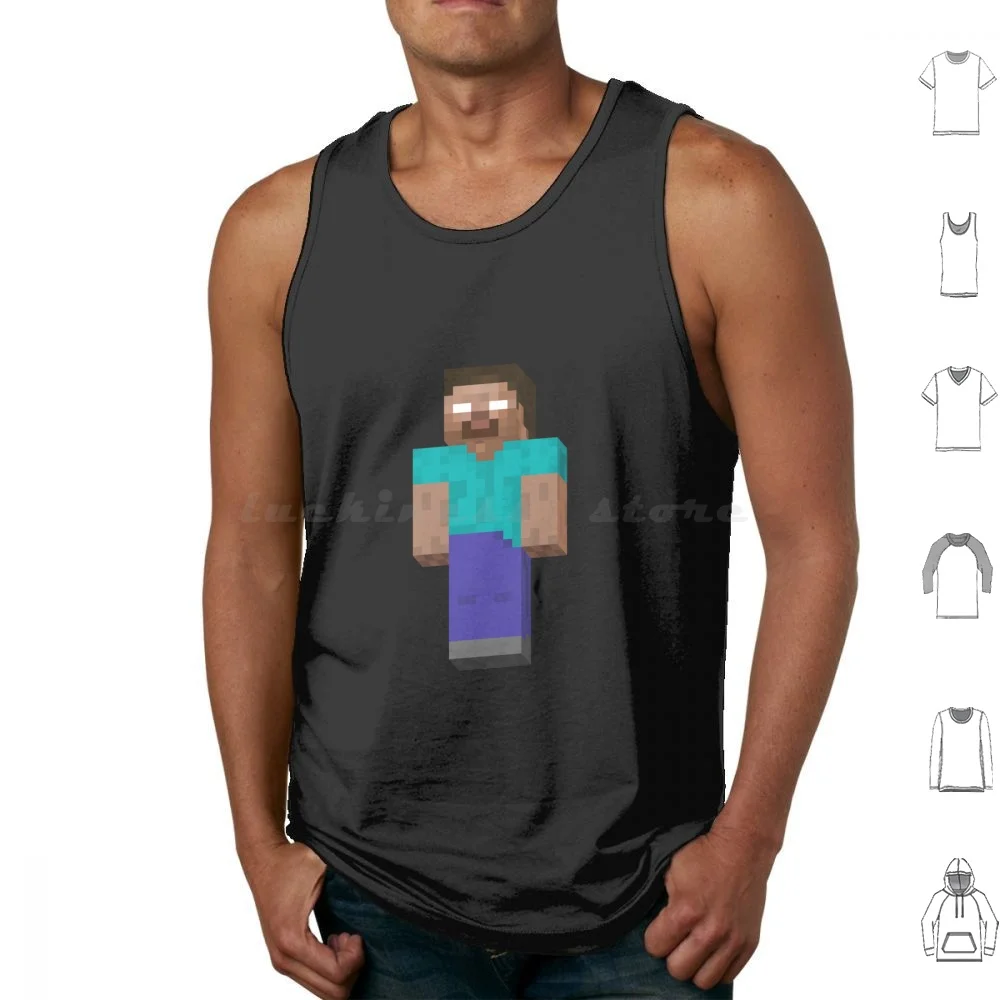 

Высококачественные майки Herobrine, хлопковые майки с принтом Herobrine Notch Nether, обновленная легенда, высокое качество, очень высокое качество