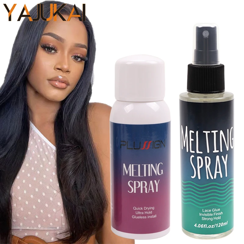 ใหม่กาววิกผมลูกไม้ละลายสเปรย์กาวที่มองไม่เห็นสเปรย์สําหรับวิกผมลูกไม้ Quick-Drying วิกผมกาวสําหรับลูกไม้ด้านหน้า Make Natural Look 1