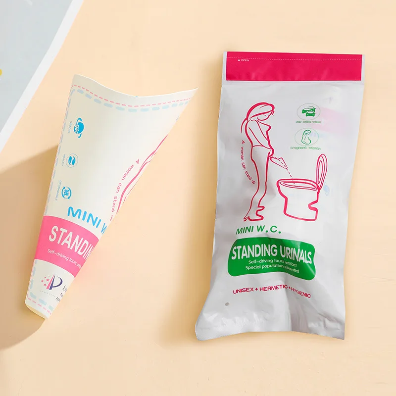 Portable Urinal Disposable Paper Reusable Silicone for Female Pregnant Women