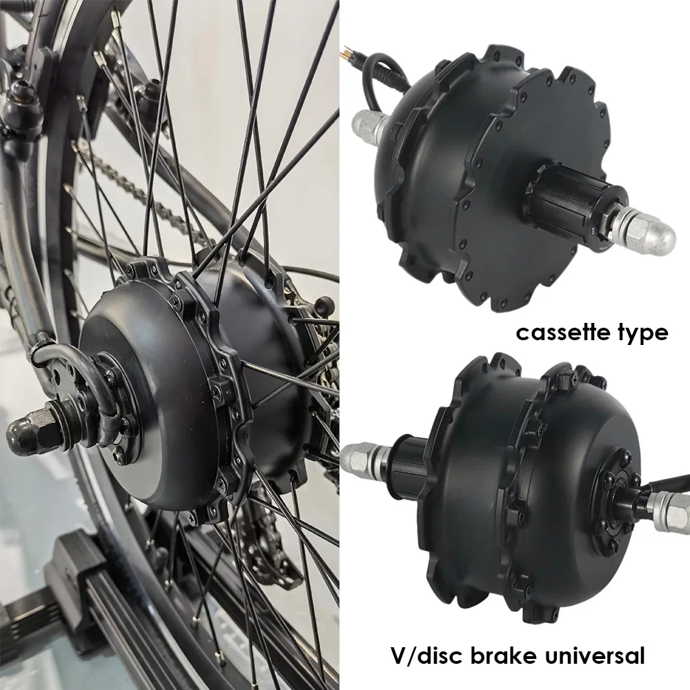 350W Motor 374.4Wh Battery 20 24 27.5 26 29inch 700C Bicycle Wheel Ebike Kit for 135mm Rear Dropout Bike Cassette Freewheel