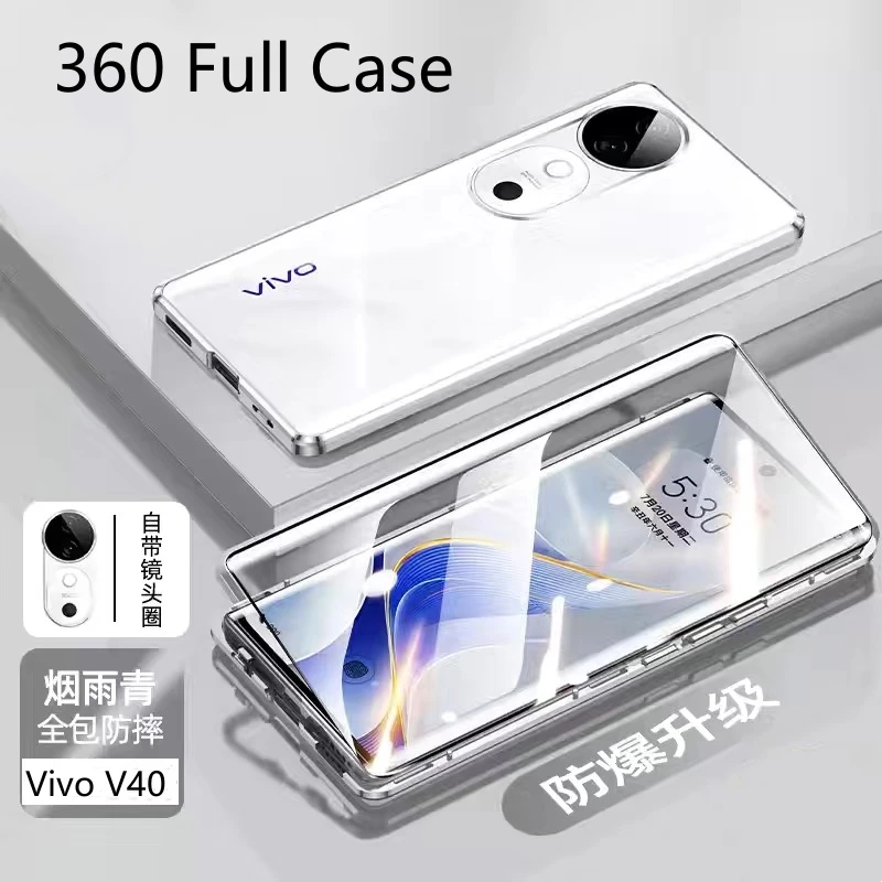 Kanch Wala Cover 360 Full Case For VIVO V40 5G Case Double Sided