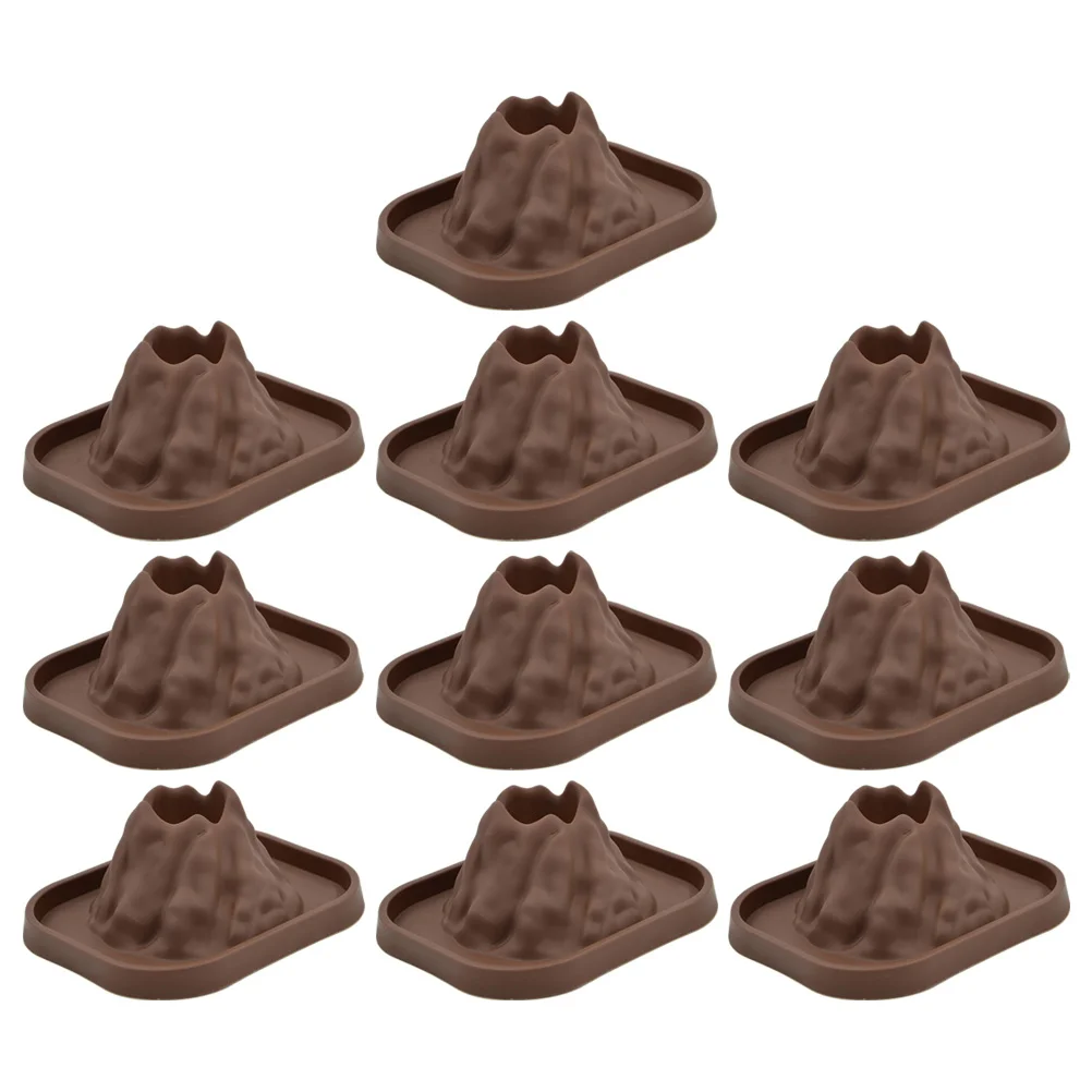 

10 Pcs Volcano Mold Shell Eruptions Experiments Manual Plastic Educational Model Prop