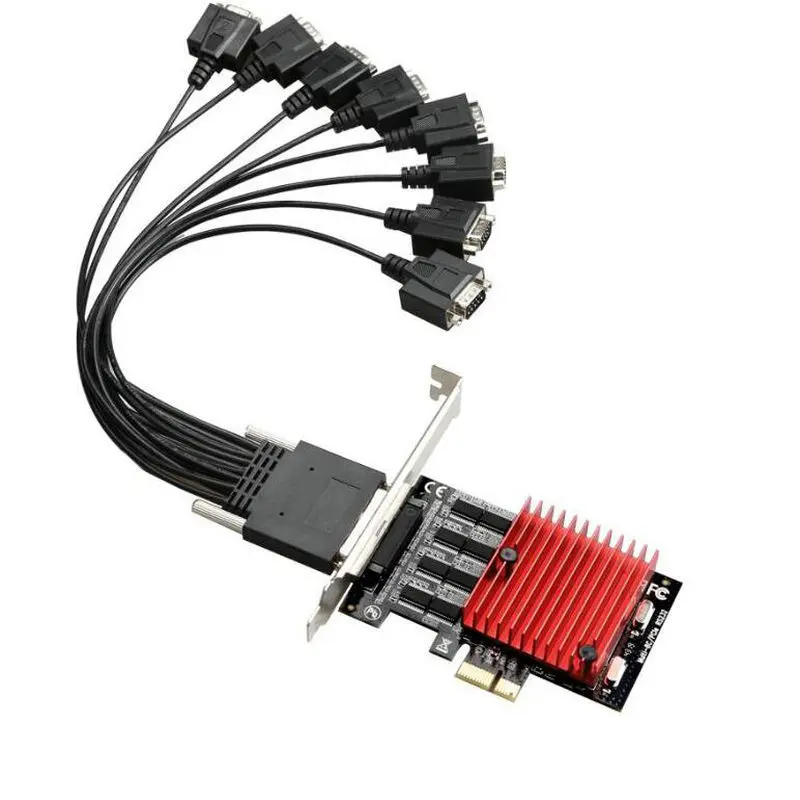 

PCIE to 8-port RS232 expansion card PCIE to 8-port serial card desktop multi user COM card
