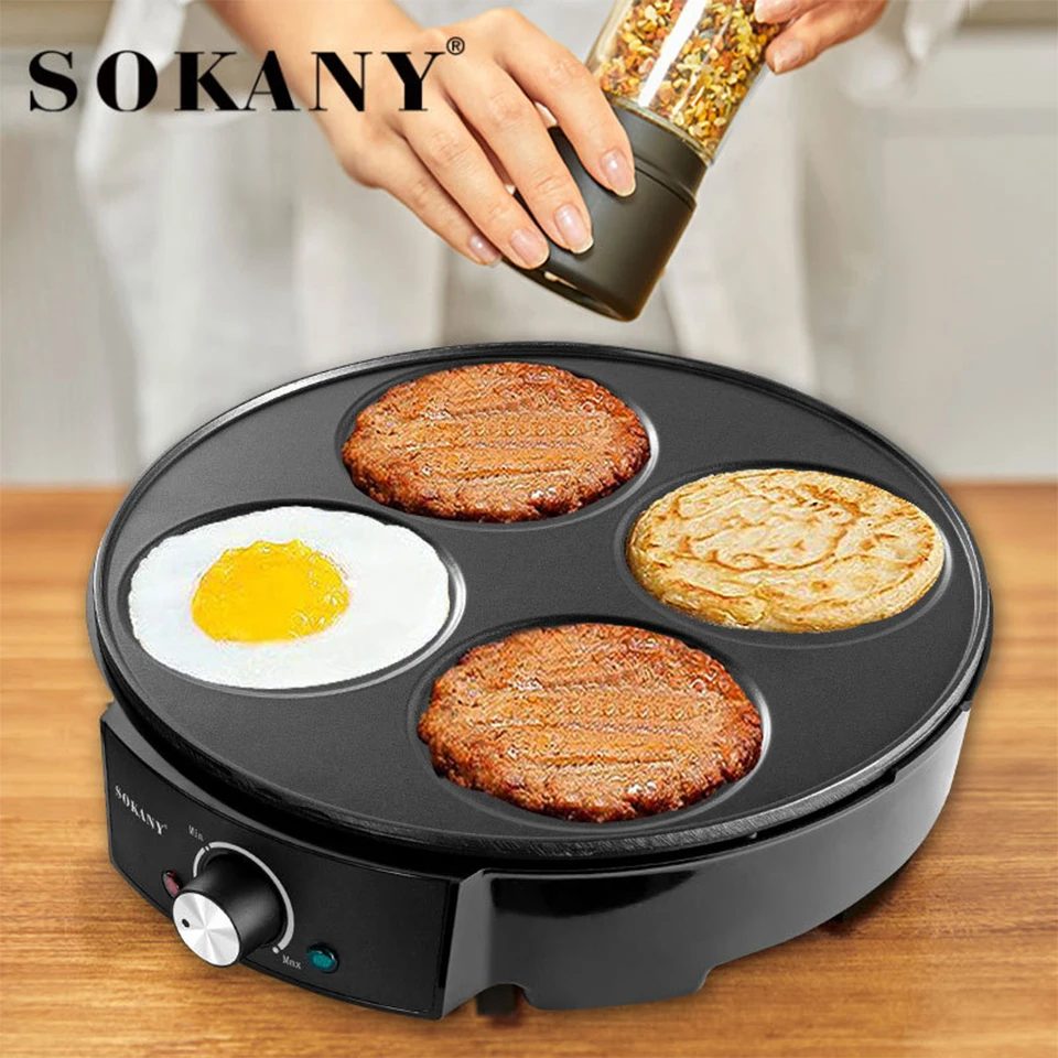 DMWD Automatic Non-stick Electric Cartoon waffle maker muffin pancake maker  Mini Crepe Cooker Multifunction children Breakfast - AliExpress