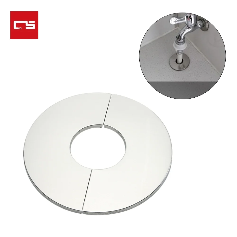 Cubierta decorativa para grifo de ducha, Cubiertas Redondas de acero  inoxidable, acabado cromado, embellecedor de tubería de agua, agujero de  pared, decoración de baño - AliExpress