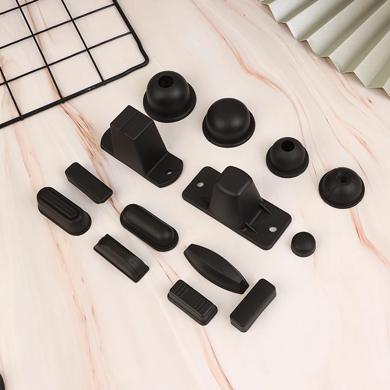 1Pcs Black Replacement Plastic Stud Luggage Feet Pads Baggage Stud Foot Feet Pads For All Suitcase Bags Luggage Stand Feet 2025
