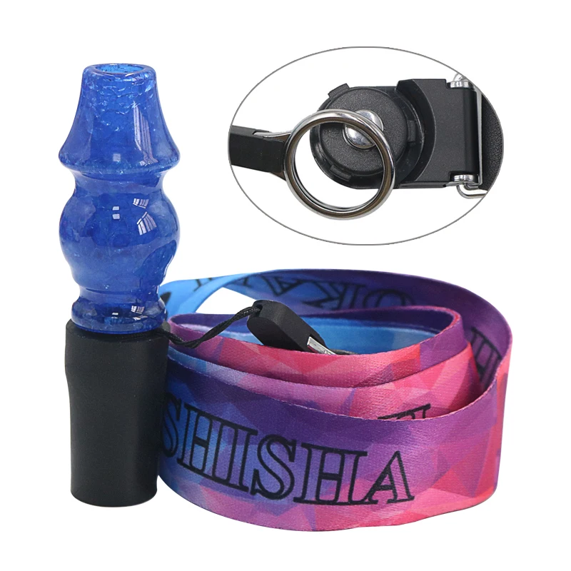 Hookah Accessories Hookah Mouthpieces Hookah Mouthpieces Water Hookah Sheesha Chicha Narguile Shisha Silicone Hang Rope Strap Resin Mouthpieces